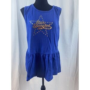 Lane Bryant‎ Women's Size 10/12 Peplum Summer Tshirt 4 Of July